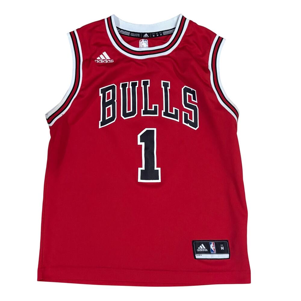 Derrick Rose Chicago Bulls Youth Basketball Jersey Red #1 Size Medium - READ
